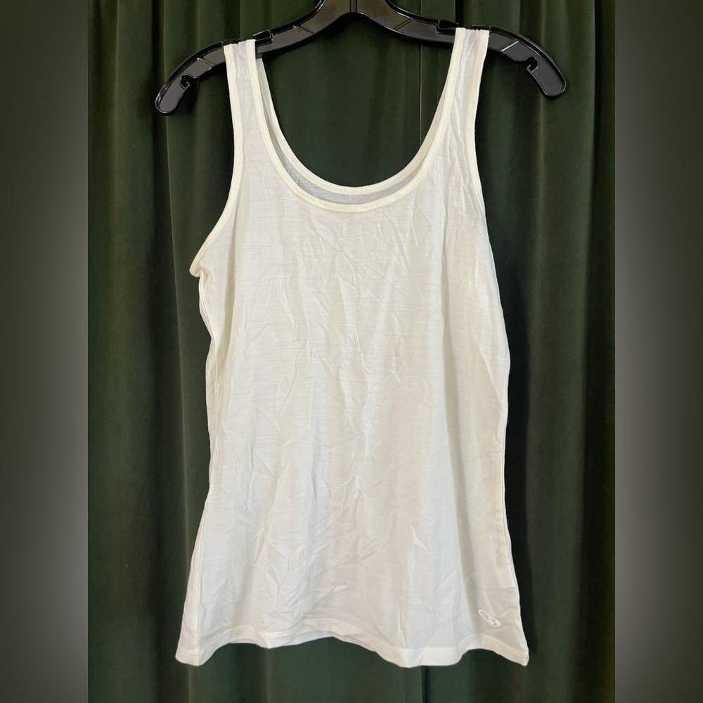 Icebreaker White Scoop Neck Tank Top